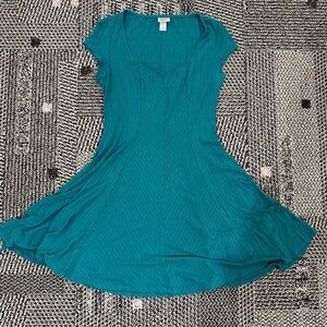 Mossimo Supply Co. Teal Ribbed dress